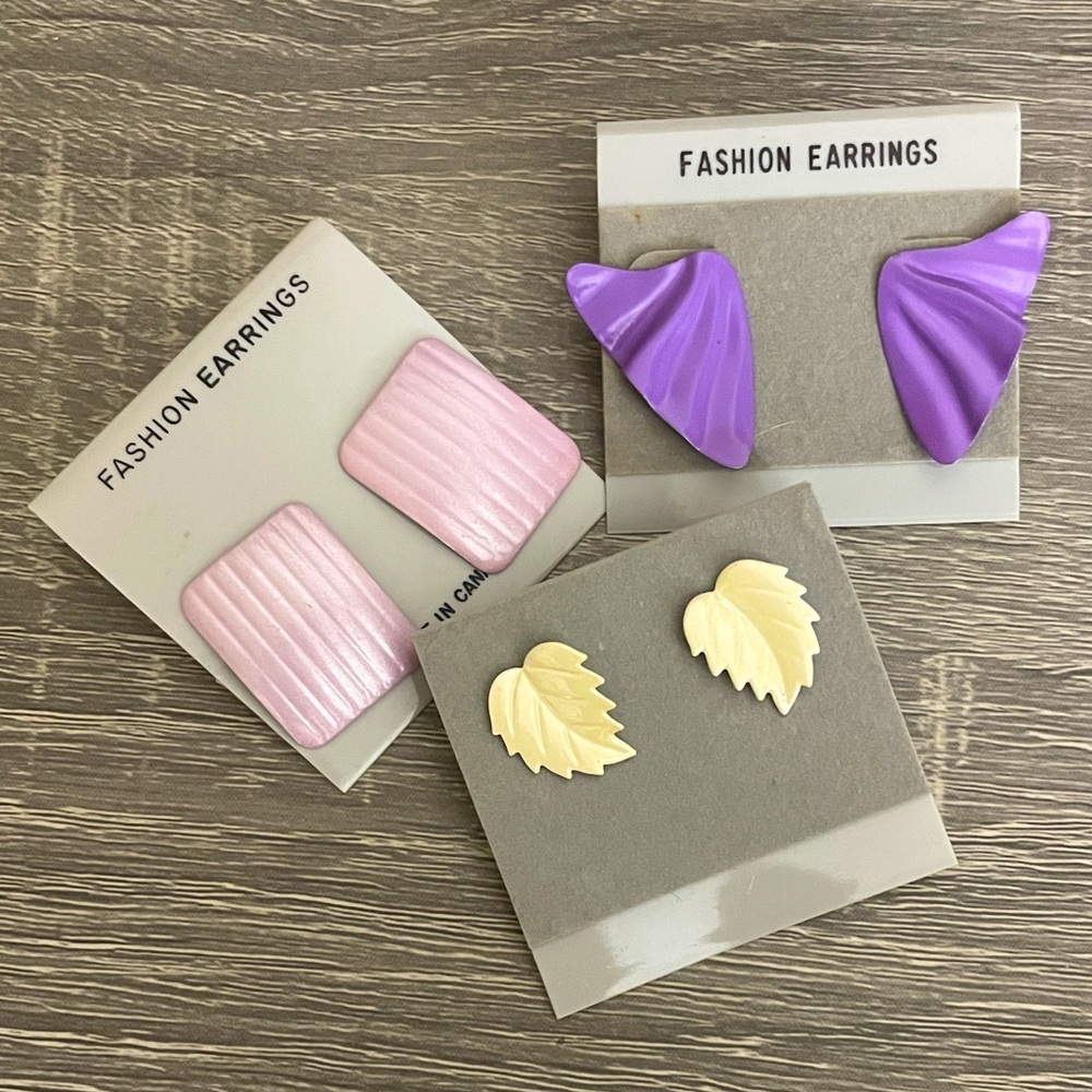 Enamel Metal Earrings